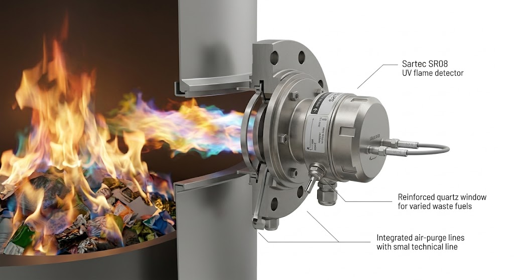 Industrial Flame Detection Applications in Incineration