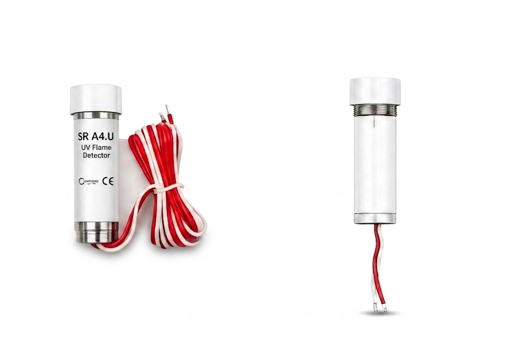 SR A4.U UV flame detector for industrial burner monitoring and combustion safety systems